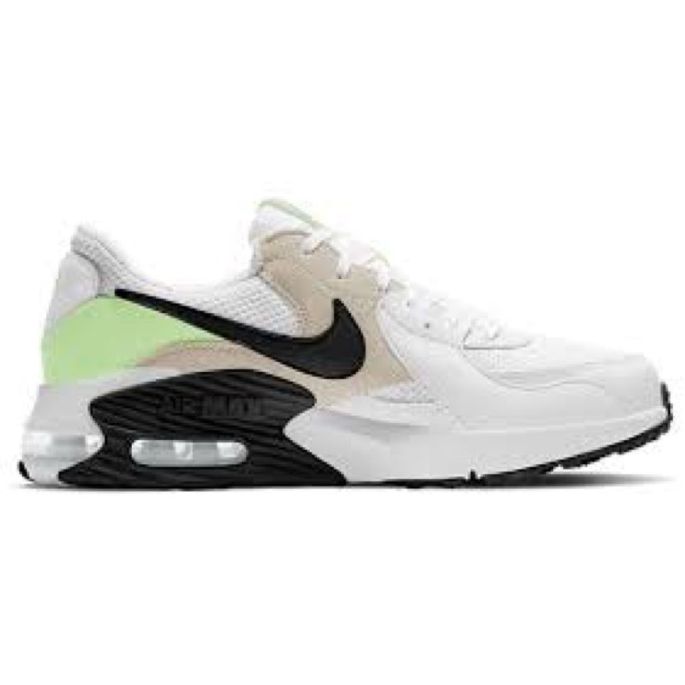 Nike Woman's Air Max Excee White Black Green Sneakers